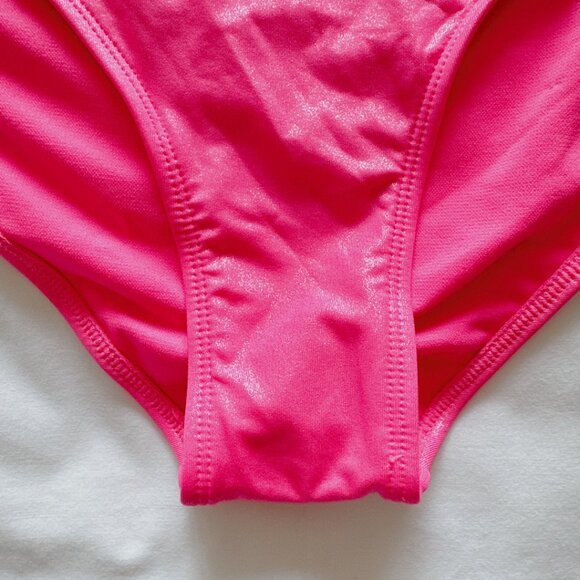 Wild Fable NWT hot pink with sparkle low rise cheeky bikini swim bathing suit XL - Picture 4 of 13
